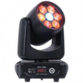 Light4me HEX 150W głowica ruchoma LED oświetlenie sceniczne dyskotekowe