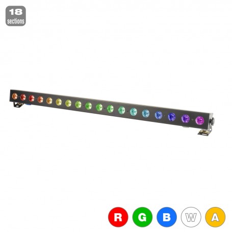 Flash LED BAR 18x5W RGBWA 18 SECTION listwa led