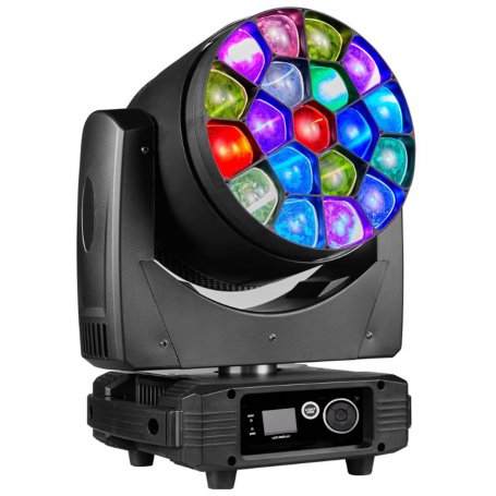 Light4me GALAXY MKII głowica ruchoma LED wash oświetlenie sceniczne 19x15W LED RGBW