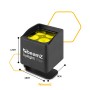 BeamZ BBP44 Mini Uplight do użytku na zewnątrz 4x4W 4in1 oświetlacz akumulatorowy