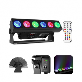 BeamZ oświetlacz BBB612 LED Uplight Bar 6x12W RGBAW-UV 6-w-1 DMX belka oświetleniowa
