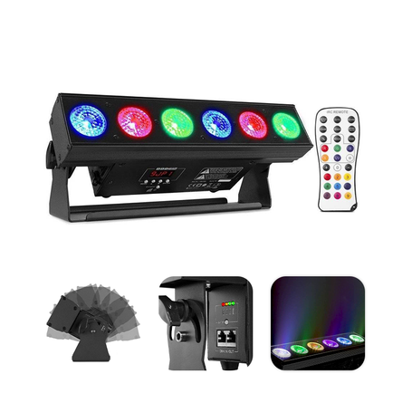 BeamZ oświetlacz BBB612 LED Uplight Bar 6x12W RGBAW-UV 6-w-1 DMX belka oświetleniowa