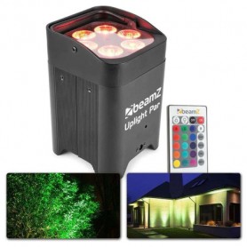 BeamZ LED BBP96 Uplight Par 6x12W RGBWA-UV z bezprzewodowym DMX i powiększonym akumulatorem oświetlacz bateryjny