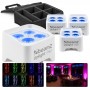 Zestaw oświetlaczy bateryjnych 4x Beamz BBP90W Par 4x 4W RGB-UV LED  + dedykowane case