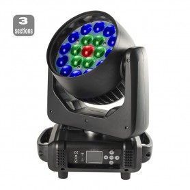 Flash WASH LED 1915 ZOOM v2203 ruchoma głowica wash