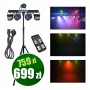LIGHT4ME BELKA LED PAR DERBY LASER multiefekt świetlny