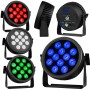 Light4Me CREE ALU QUAD PAR 12 reflektor par oświetlenie sceniczne 12x12W RGBW SMD LED 4w1